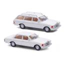 BUSCH 46985 - MB W123 Limo & T Mod weiß H0